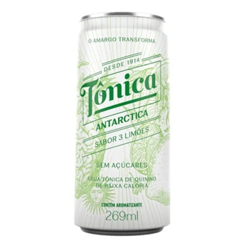 Tônica Antarctica sem Açúcar 3 Limões 269ml