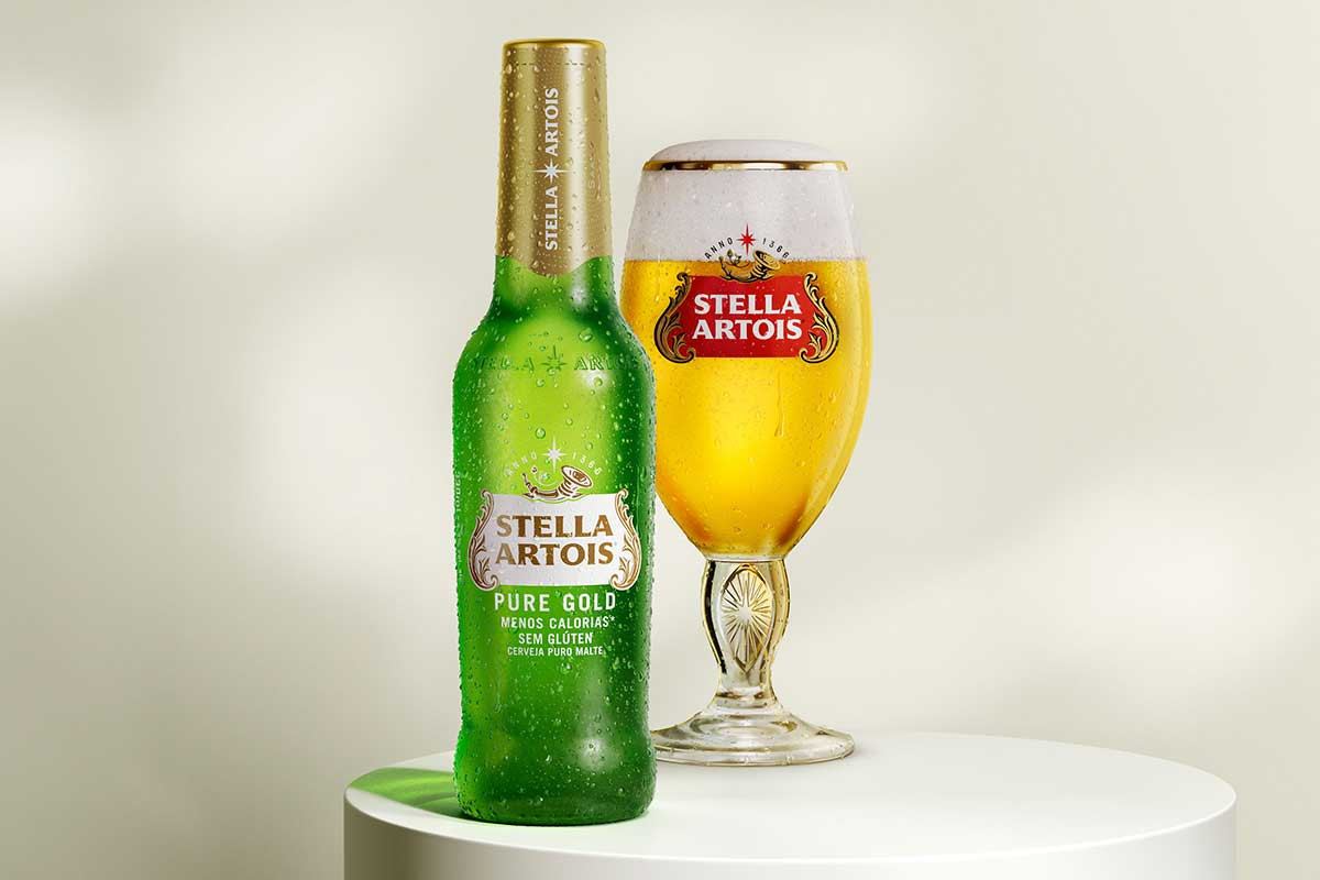 Cerv. Stella Long Neck Pure Gold