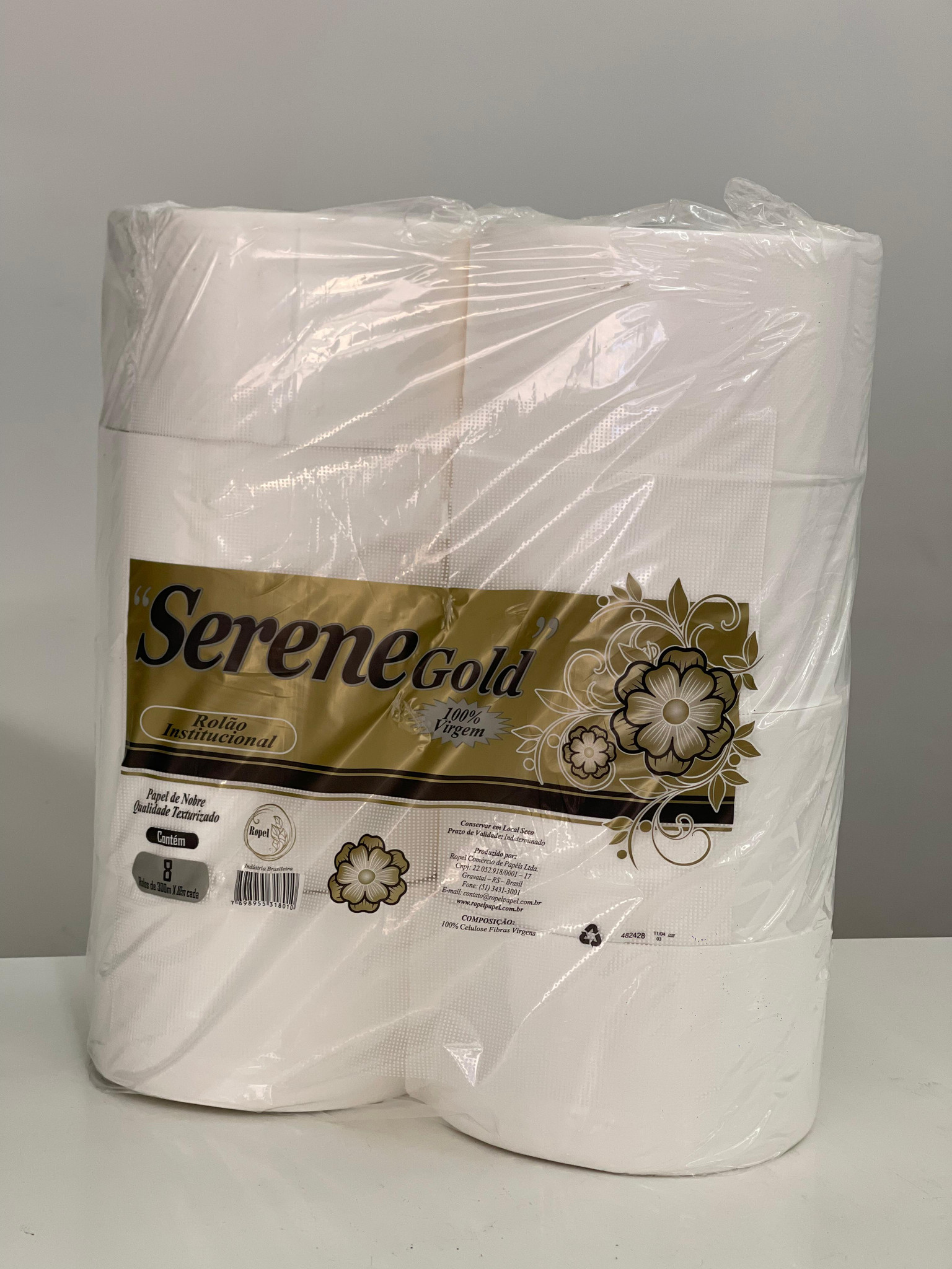 PAPEL HIG.ROLAO 8X300MT SERENE GOLD