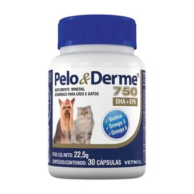 Pelo e derme 750MG C/30