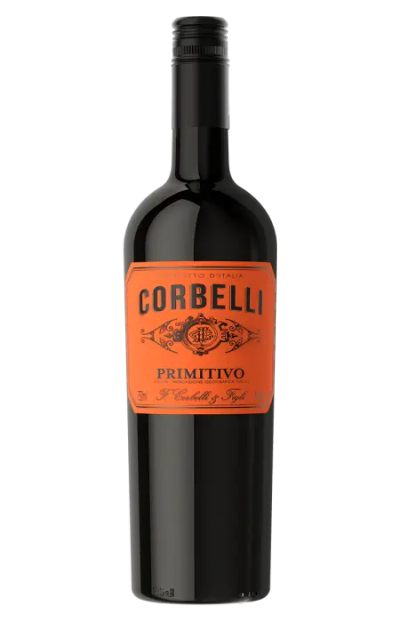 VINHO TINTO CORBELLI PRIMITIVO 750ML