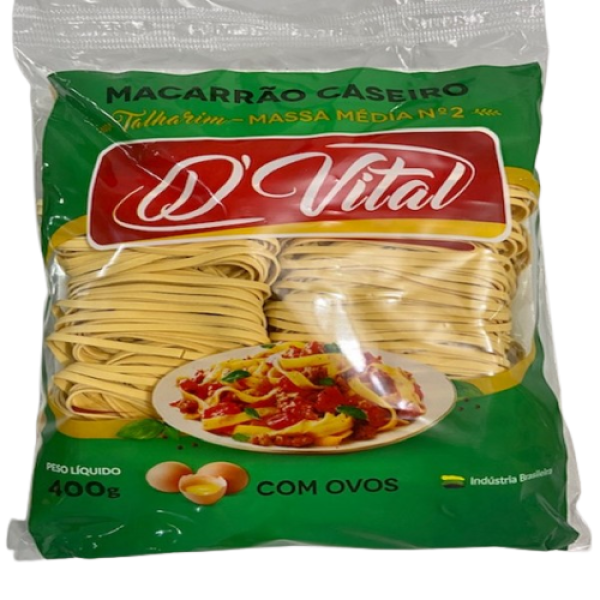 MACARRAO CASEIRO D´VITAL C/ OVOS "MEDIA" 400G