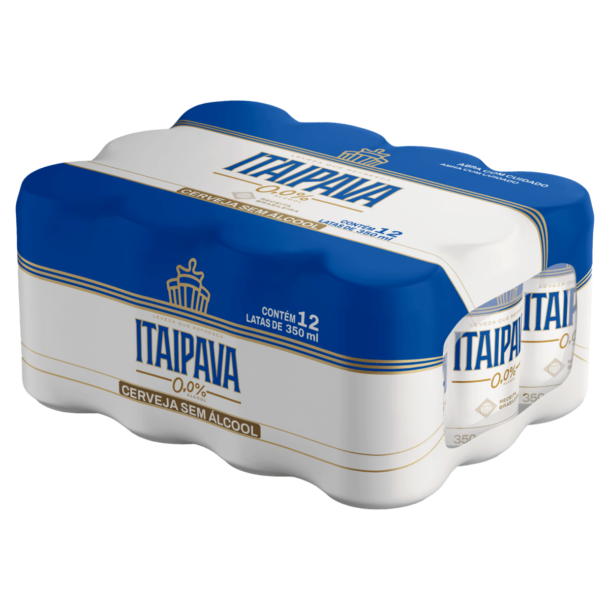 Itaipava 350ml 0,0% Álcool - Pack de 12 unidades