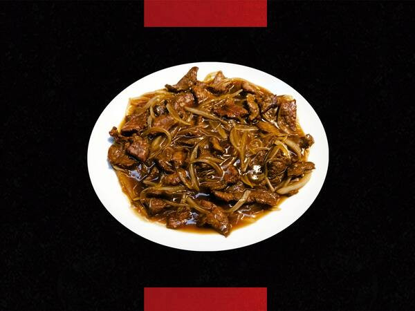 Promoção - Carne Acebolada c/ Arroz Colorido 