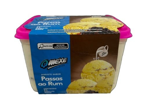 SORVETE QMEXE PASSAS AO RUM 2L
