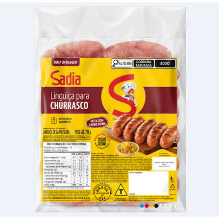 Linguiça sadia churrasco 700g