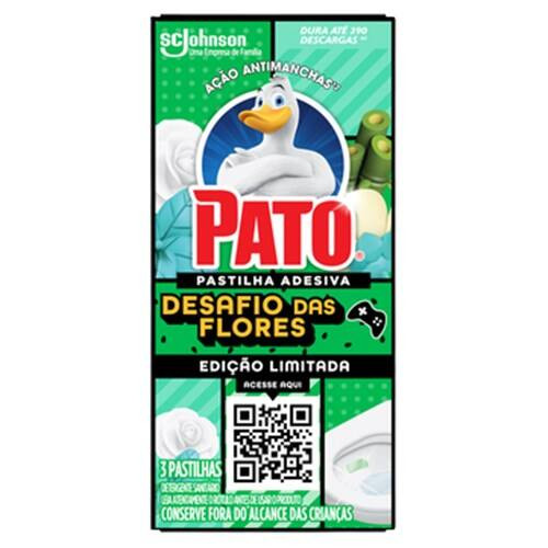Pastilhas Adesivas Sanitária Desafio das Flores Pato 3un