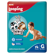 FRALDA LOONEY TUNES G C/14 UN