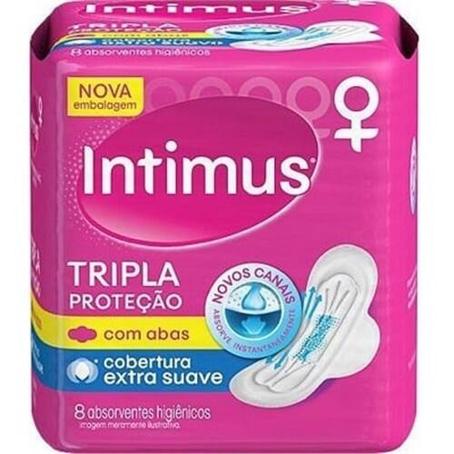 Absorvente Intimus Gel Tripla Proteção C/8 Suave