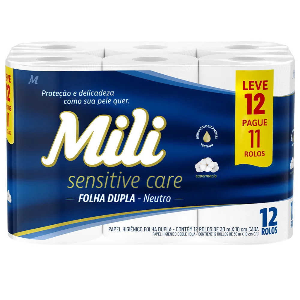 PAPEL HIG MILI F.DUPLA 30M C/12UN