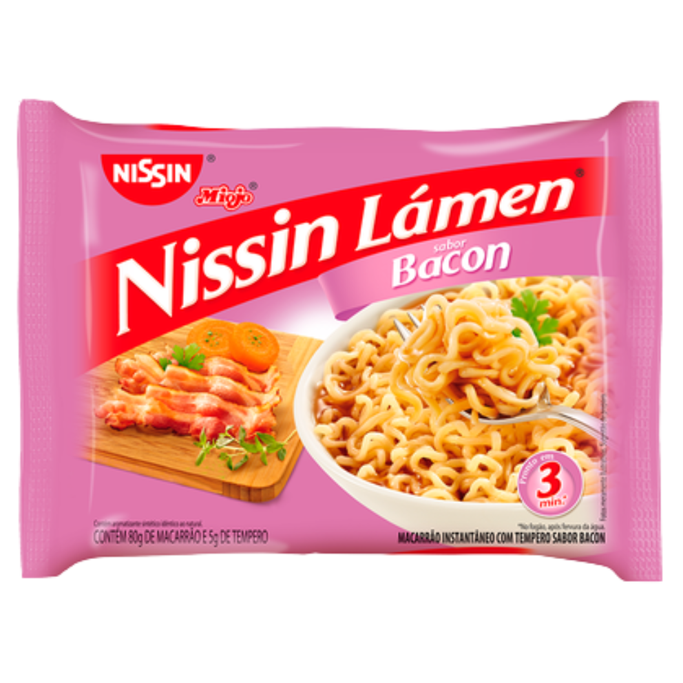 MACARRAO INST NISSIN LAMEN BACON 85G