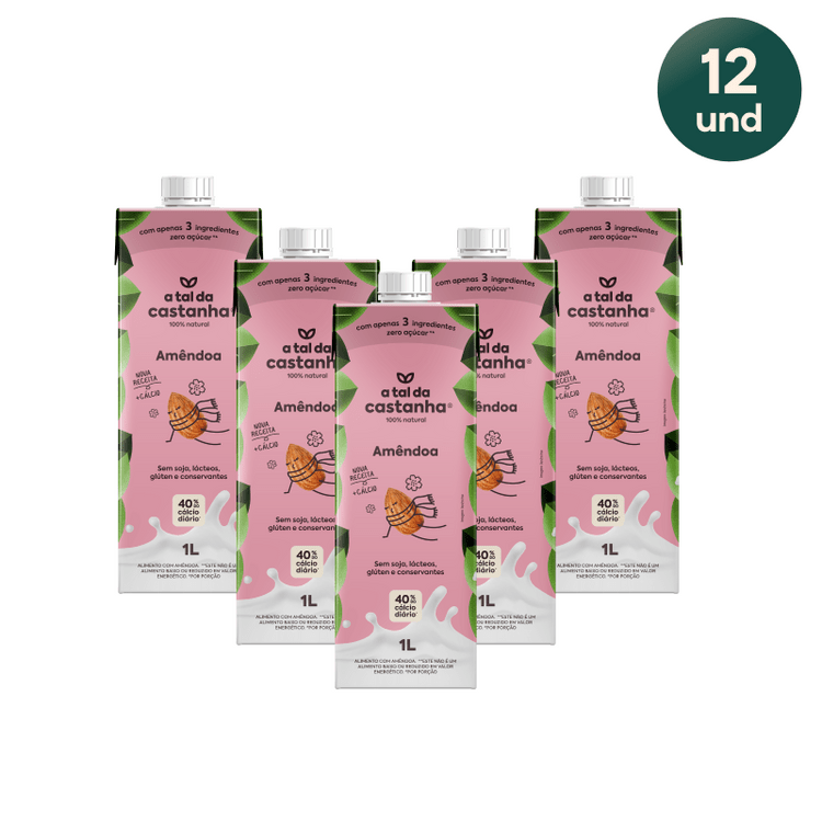 Box Amêndoas 1L (Cx c/ 12 unds) - A Tal da Castanha