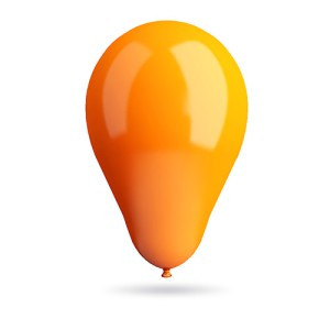 BALAO A&F N7 LARANJA C/50UN