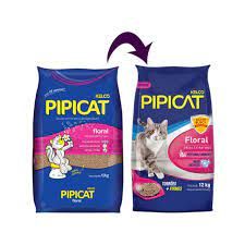 Areia P/ Gatos Pipicat Floral 6X4Kg Kelco