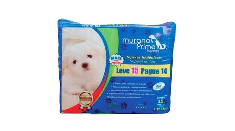 Tapete Higiênico Murano Prime 60x60 unitário