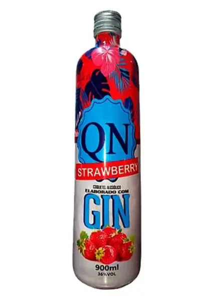 Gin Qn Morango 900ml