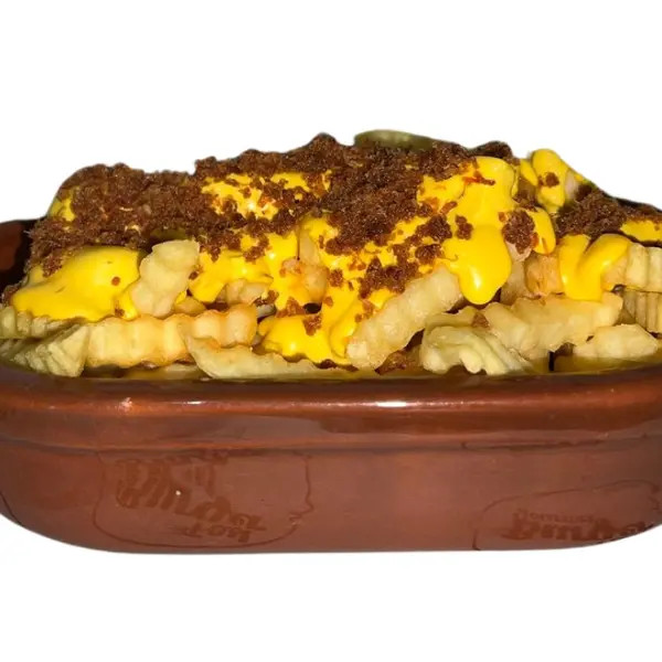 Porção de Fritas com Bacon e Cheddar