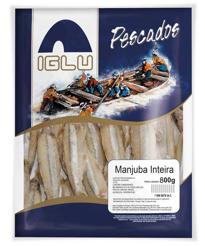 MANJUBA CONGELADO IGLU 800G
