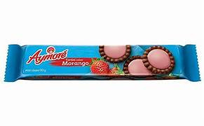 BISCOITO RECHEADO TORTINI MORANGO AYMORE 90G