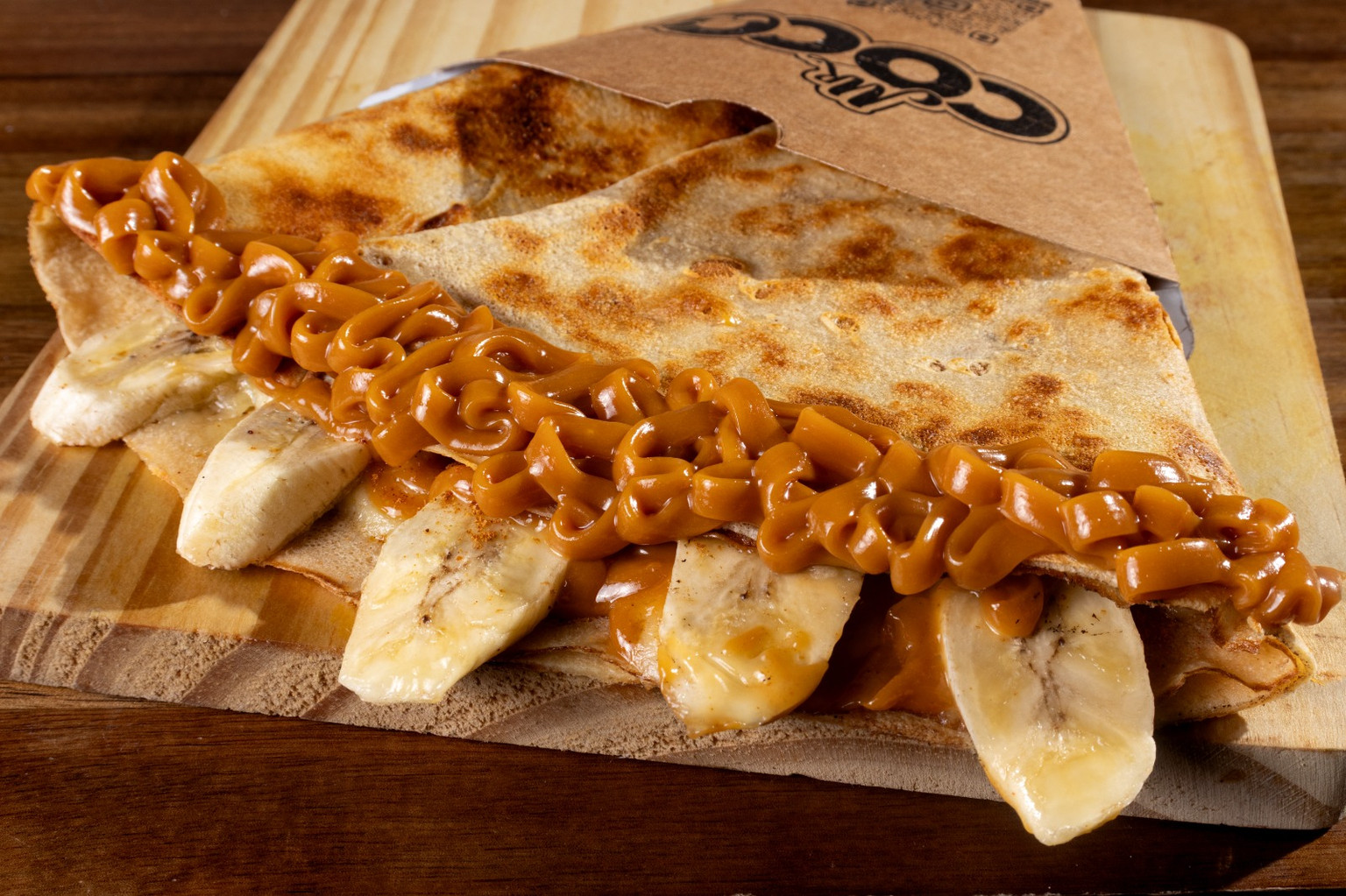 Crepe Doce de Leite, Banana e Canela