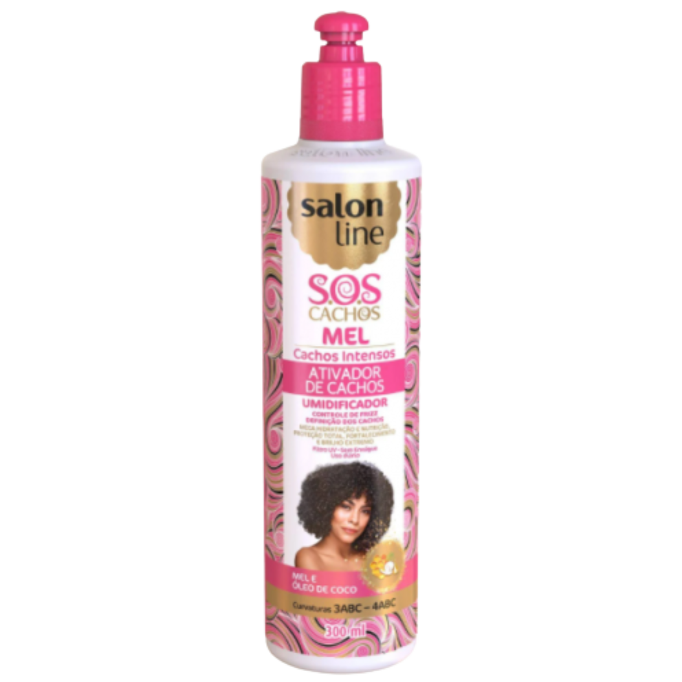 ATIVADOR CACHOS SALON LINE MEL 300ML