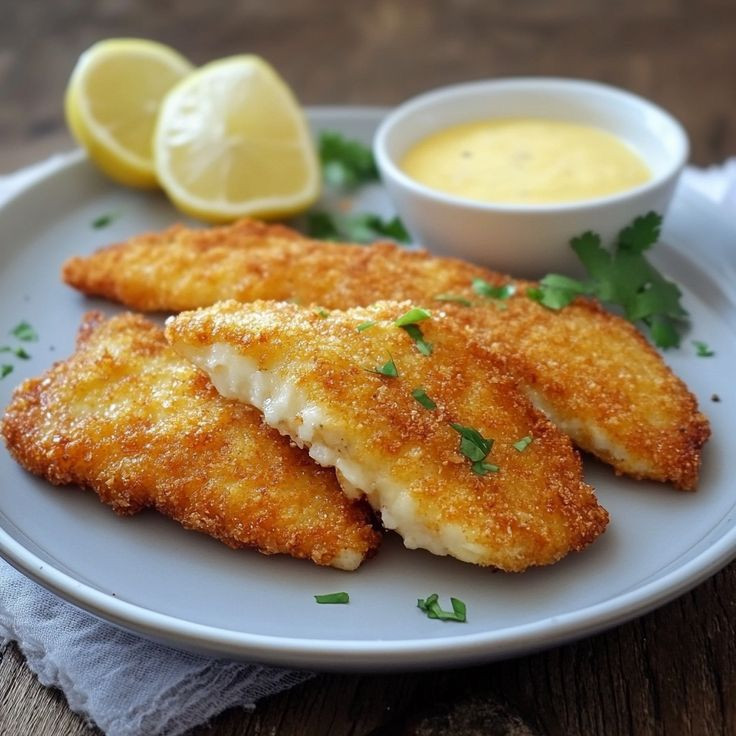 ( G ) FILÉ DE TILÁPIA EMPANADA 