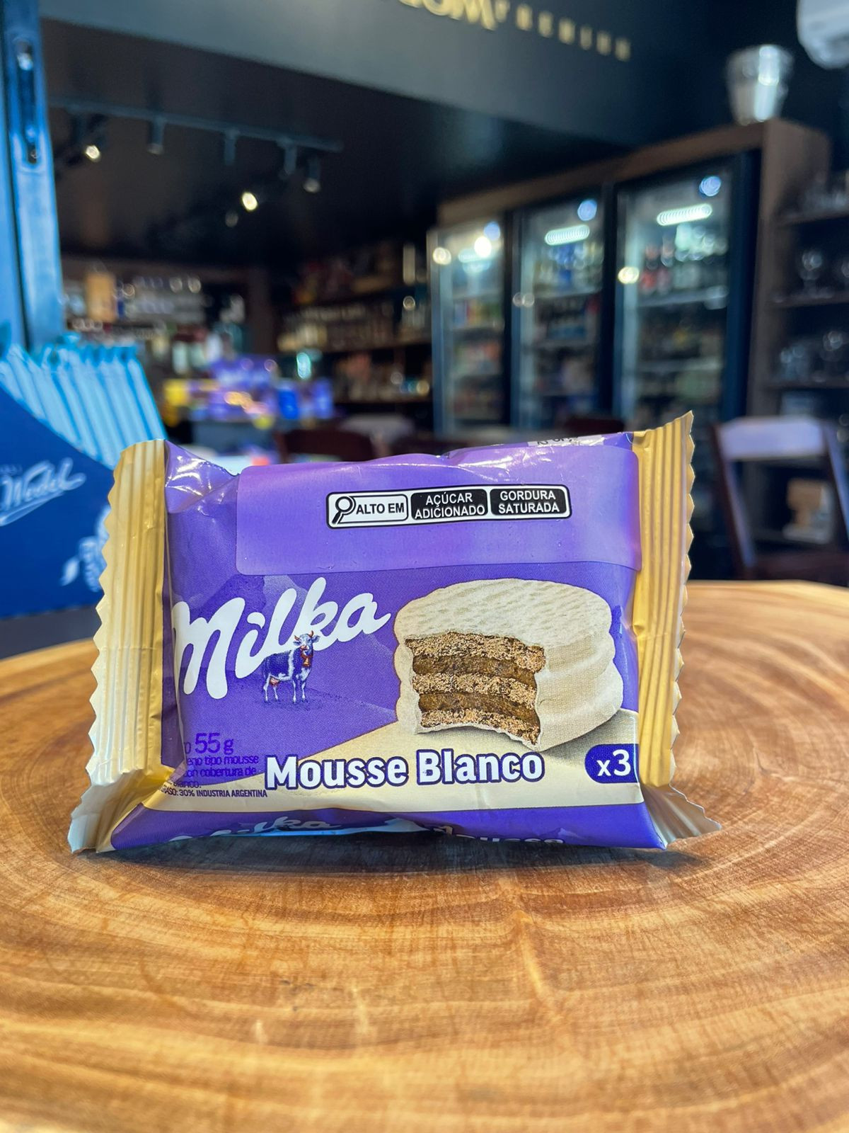 Milka Alfajor Mousse Blanco 3x