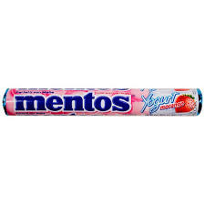 MENTOS STICK YOGURT E MORANGO 16X37GR