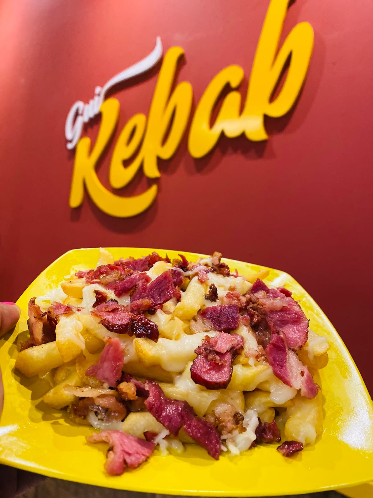 BATATA FRITA M - COM BACON E CHEDDAR