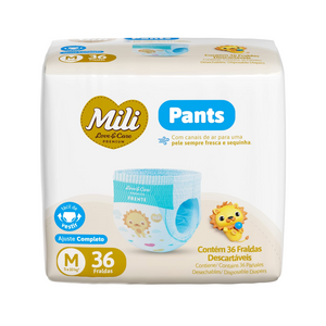 FRALDA MILI LOVE E CARE PANTS "M" JUMBO C/36UN