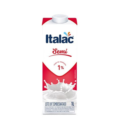 Leite Semidesnatado Uht Italac 1l