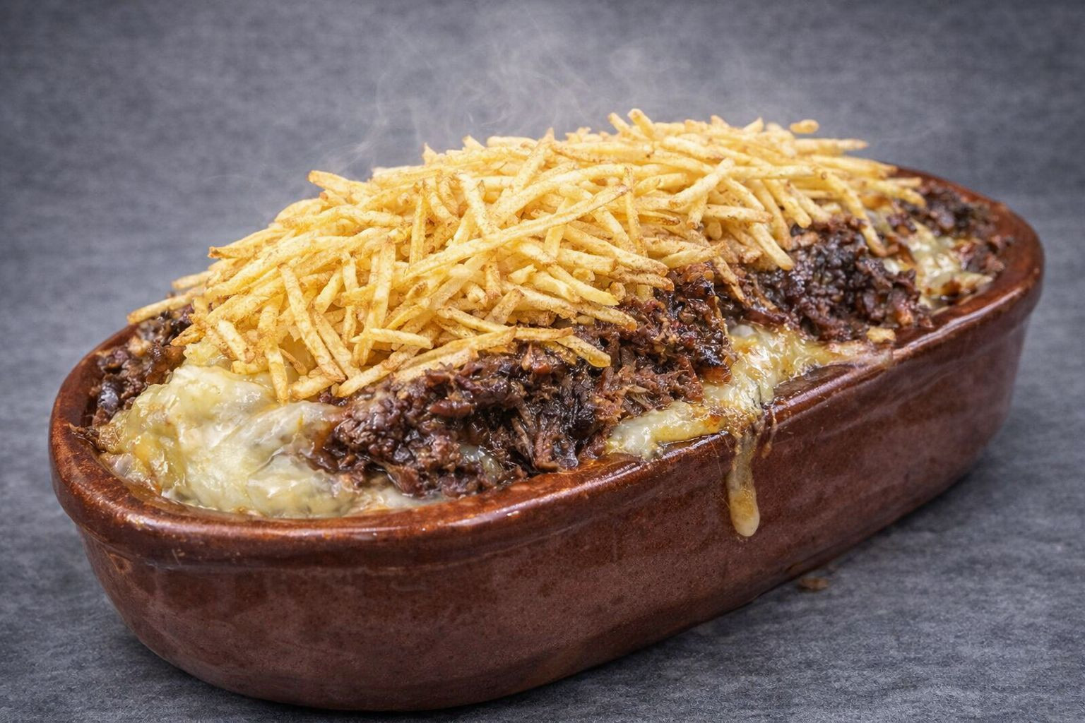 Batata Recheada COSTELA DESFIADA COM CATUPIRY