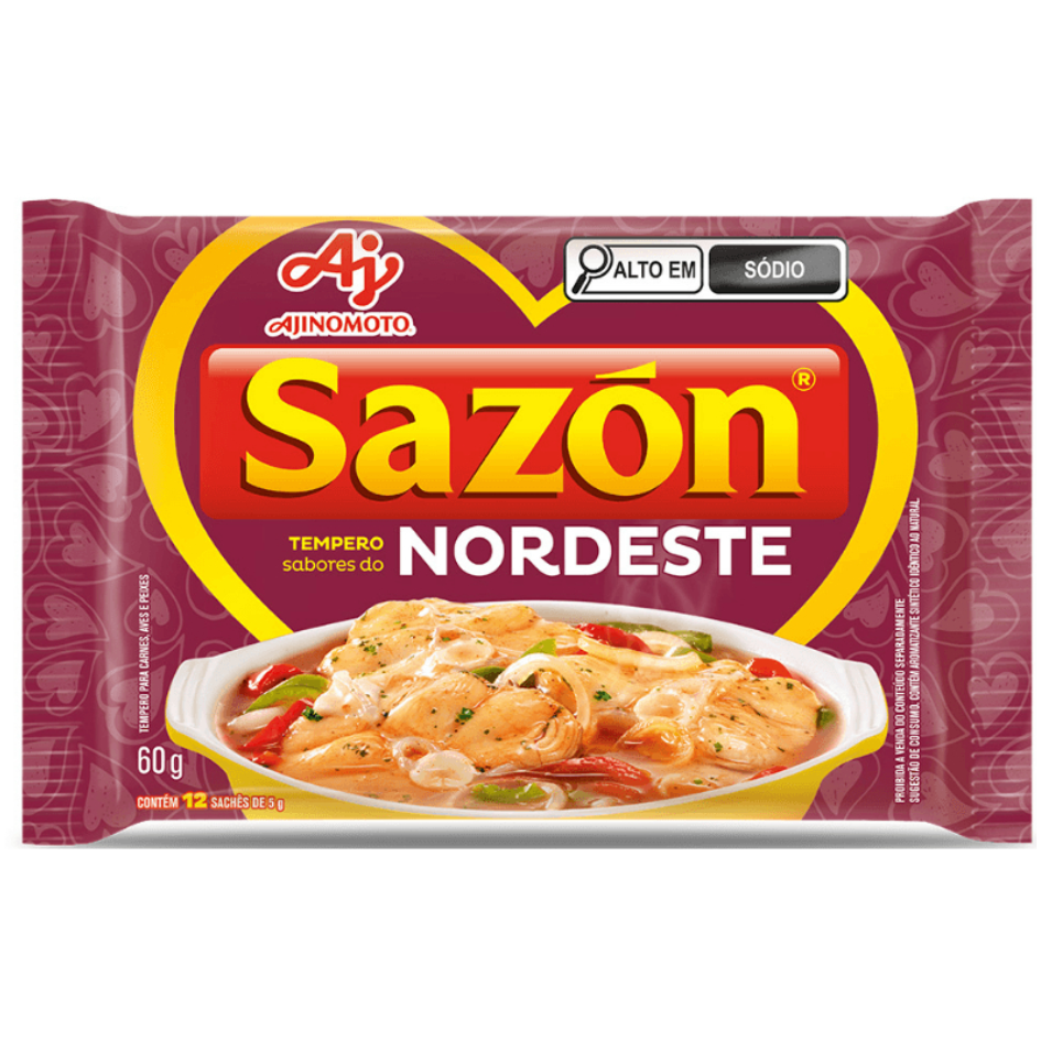 TEMPERO EM PO SAZON "NORDESTE" 60G (ROXO)