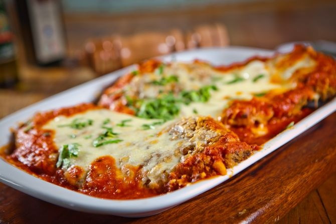 Filé a parmegiana de carne 2 pessoas