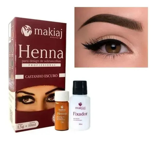 HENNA MAKIAJ CASTANHO ESCURO 1,5GR 10ML