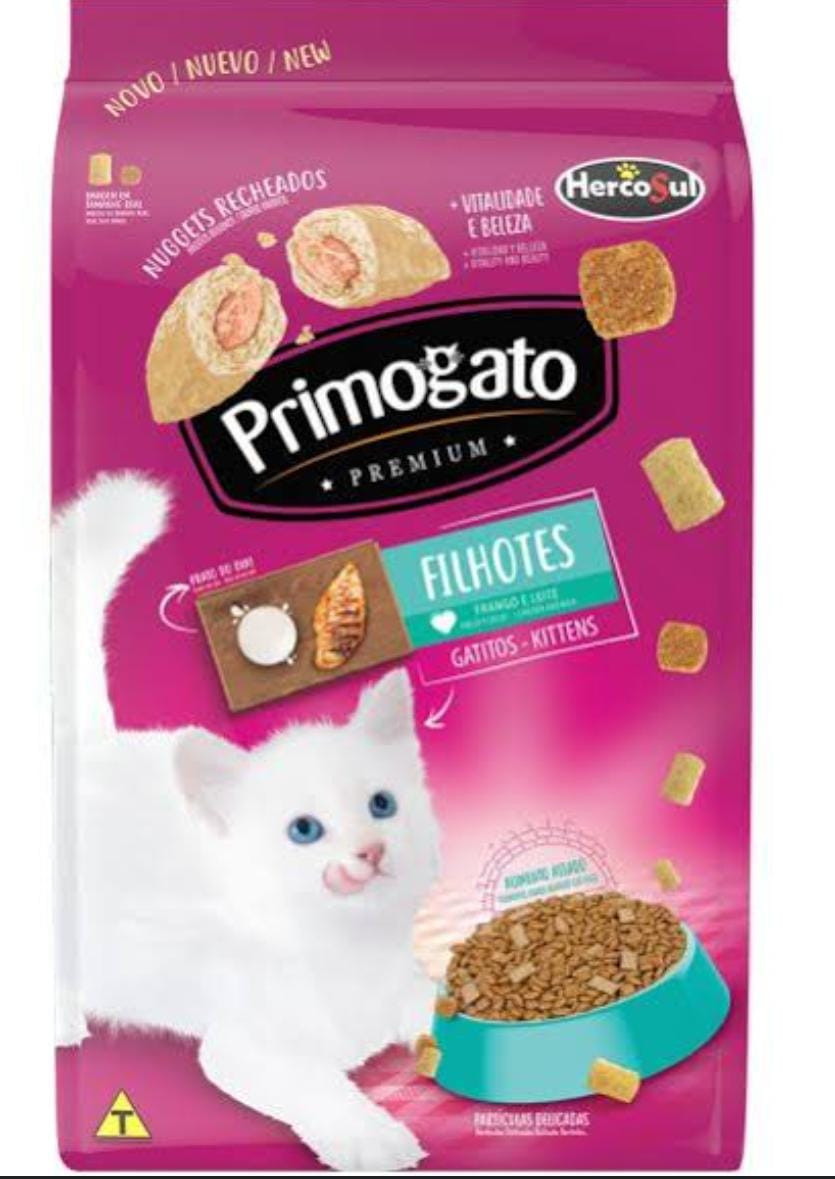 Primogato Filhotes Sabor Frango e Leite 