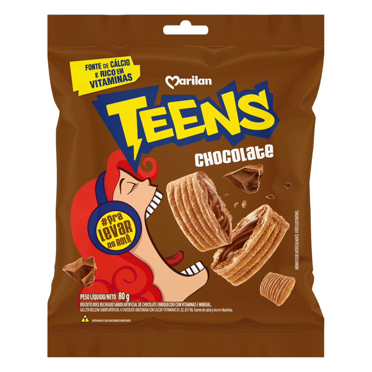 BISC TEENS CHOCOLATE MARILAN 80G