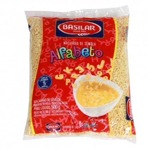 Macarrão Semola Cristal Alfabeto 500g