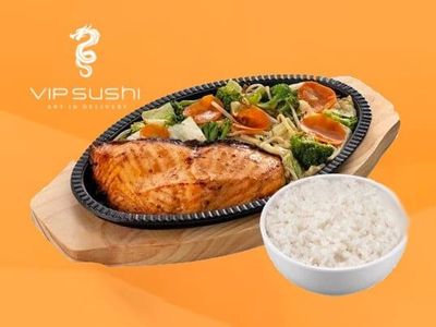 Teppanyaki de salmão (600gr)