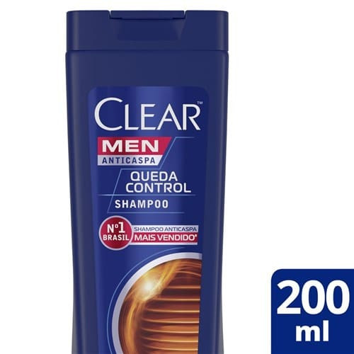 Shampoo Anticaspa Men Queda Control Clear 200ml