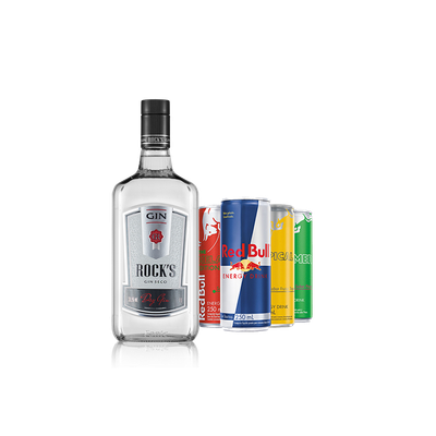 Rock's  + 4 Redbul ( Sabores ) 