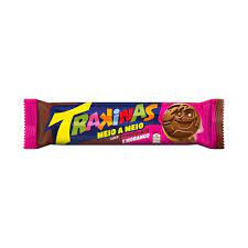 Biscoito rech. Trakinas meio a meio choco/ morango 126g