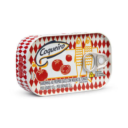 SARDINHA COQUEIROS TOMATE  125G 