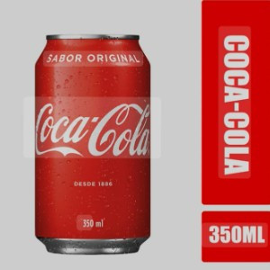 REFRIGERANTE COCA COMUM EM LATA 350ML